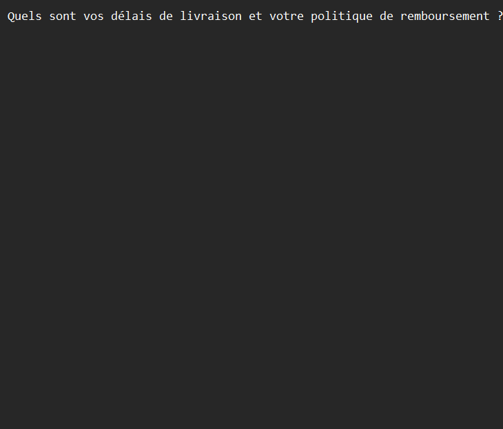 La question du client