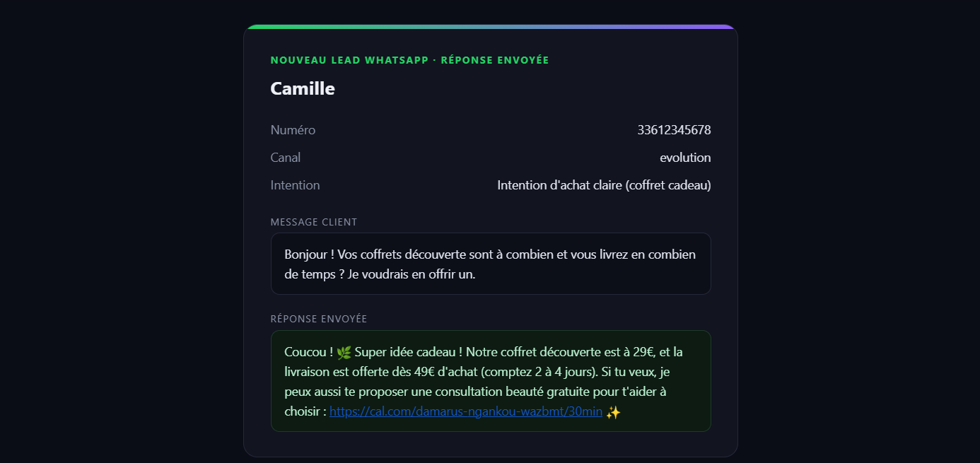 L'alerte lead